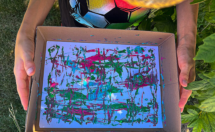 Eltern-Kind-Workshop: Grafische Zufälle - Murmelbilder mit Eicheln & Kastanien